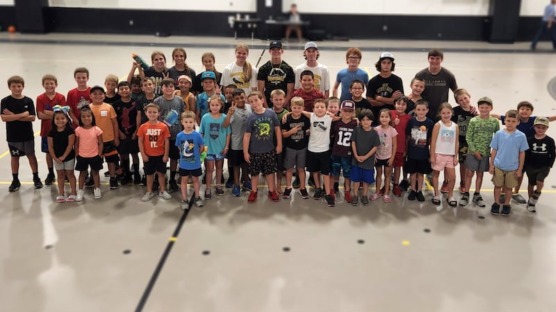 Logyn Rountree hosts the annual Hustlin' For Jesus sports/bible camp her sister, Taylor,...