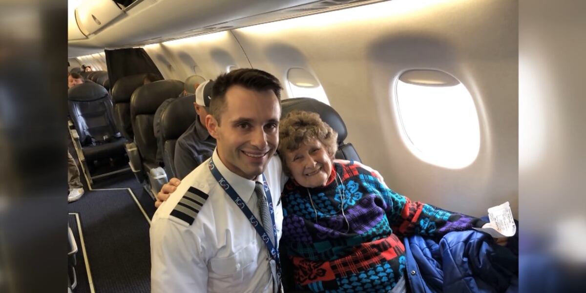 Grandson pilots 88-year-old grandmother’s first ever flight
