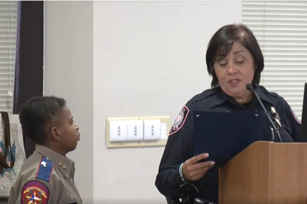 Waco Officer Ridge Texas boy afflicted with terminal brain cancer sworn in as honorary ...