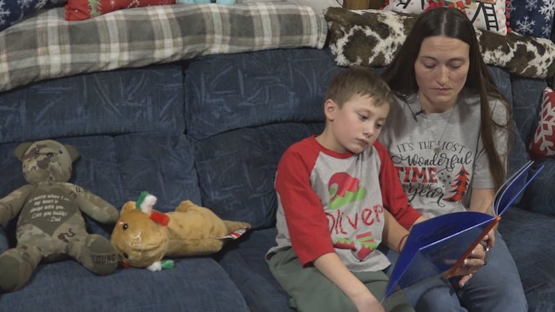 Oliver Young hasn’t seen his father in seven months, since his dad was deployed with the...