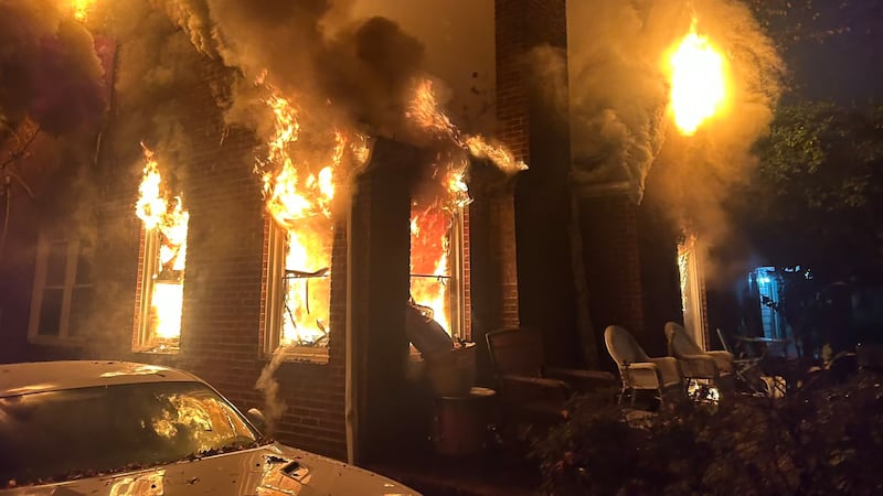 The fire happened around 3 a.m. on Sylvania Avenue.