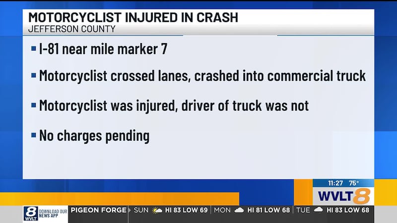 It happened Saturday afternoon around mile marker 7.