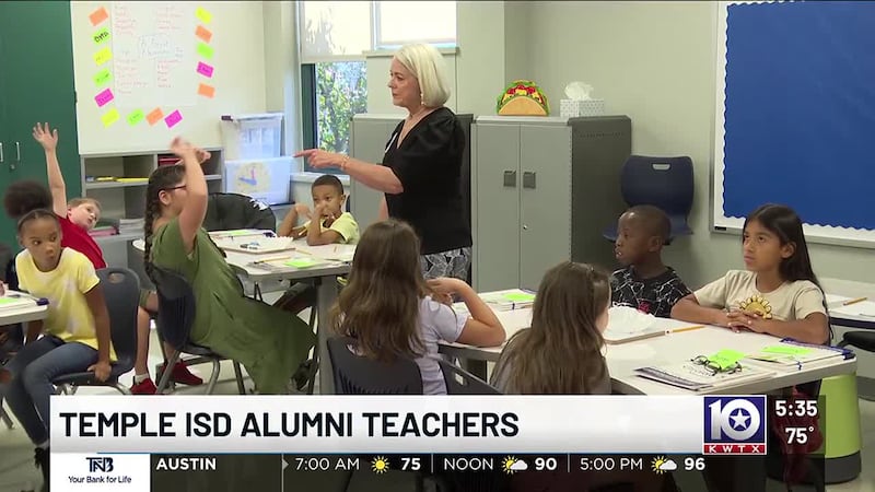 Two Temple ISD teachers are at the front of the classrooms they once sat in