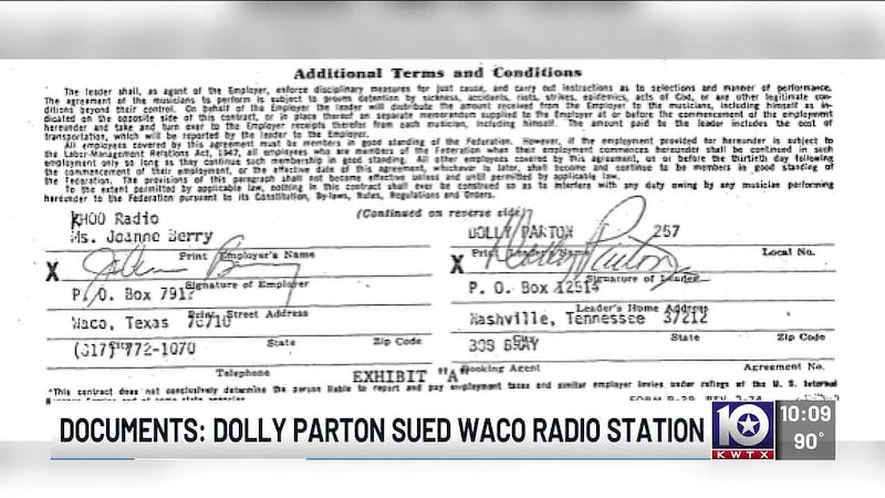 Dolly Parton sued Waco radio station for unpaid wages