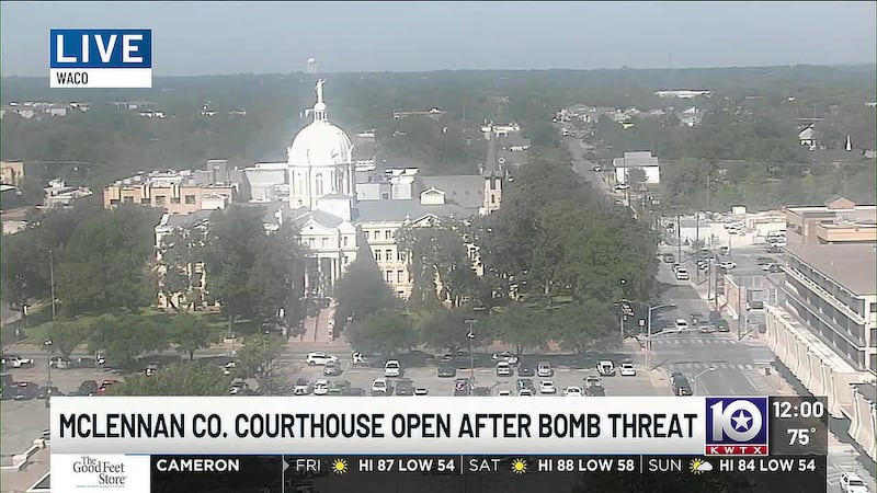 News 10 This Morning's Olivea Herzberg gives an update to the McLennan County Courthouse bomb...