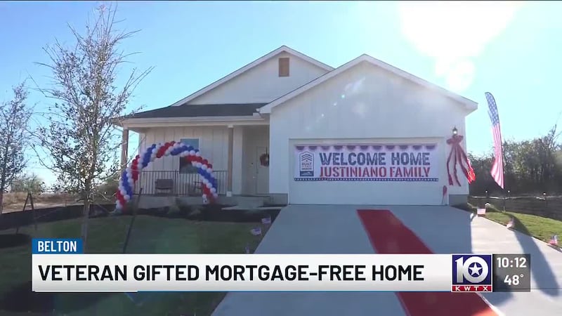 ‘The best Christmas present’: Iraq War veteran gifted mortgage-free home in Central Texas
