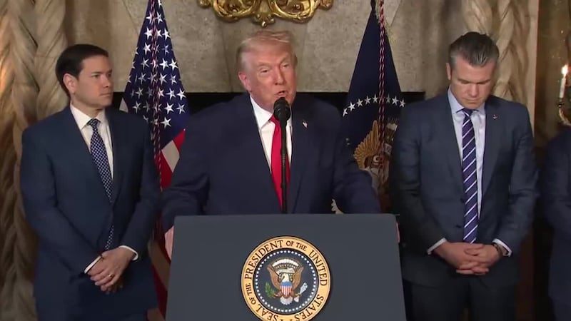 He says the strikes were against ISIS terrorists, who he has accused of persecuting...